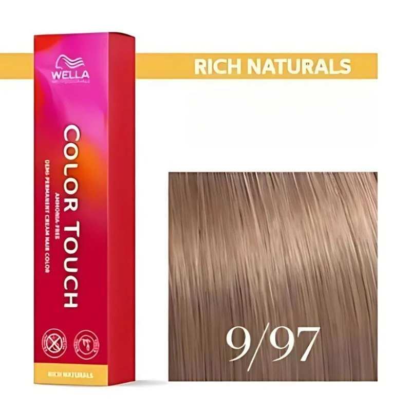 wella_color_touch_997_1725626901 Wella Professionals Color Touch 9/97 Ξανθό Πολύ Ανοιχτό Φυμέ Χωρίς Αμμωνία 60ml - Image 1
