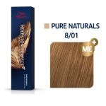 Wella Koleston Perfect Me+ Pure Naturals 8/01 Ξανθό Πολύ Ανοιχτό Φυσικό Σαντρέ Μόνιμη Βαφή Μαλλιών 60ml