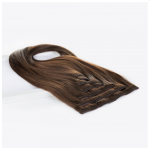 Τρέσα Seiseta Bellissima Weft Hair Extension 7 Κομμάτια Κλιπς #4 Καφέ 100gr - Image 3