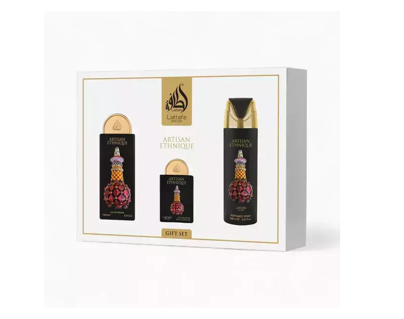 Στιγμιότυπο οθόνης 2026-06-18 174434 Lattafa Pride Artisan Ethnique Eau de Parfum 100ml + 20ml + Αποσμητικό με άρωμα 200ml unisex Σετ Δώρου - Image 1