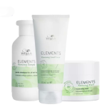 Wella Professionals Elements Σετ Φροντίδας για Ευαίσθητο Τριχωτό & Ενυδάτωση- Σαμπουάν 250 ml, Conditioner 200ml & Μάσκα 150ml