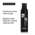 L’Oreal Professionnel Tecni Art Transformers Gel που Μετατρέπεται σε Αφρό για Όγκο & Ευέλικτο Styling 150ml - Image 2